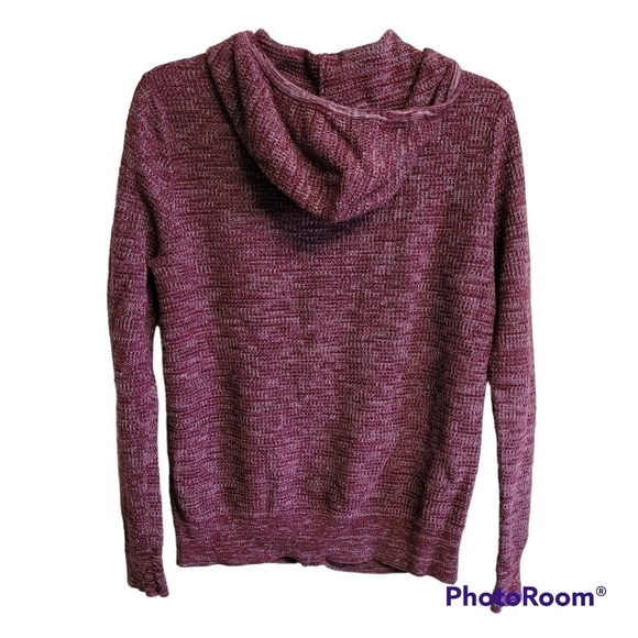 Express Full Zip Knit Hooded Sweater Knit Jacket Size Small - Picture 3 of 8